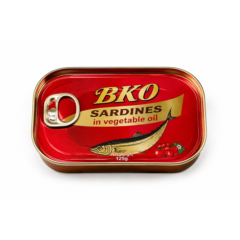 Sardin dalam tin dalam Minyak Sayur